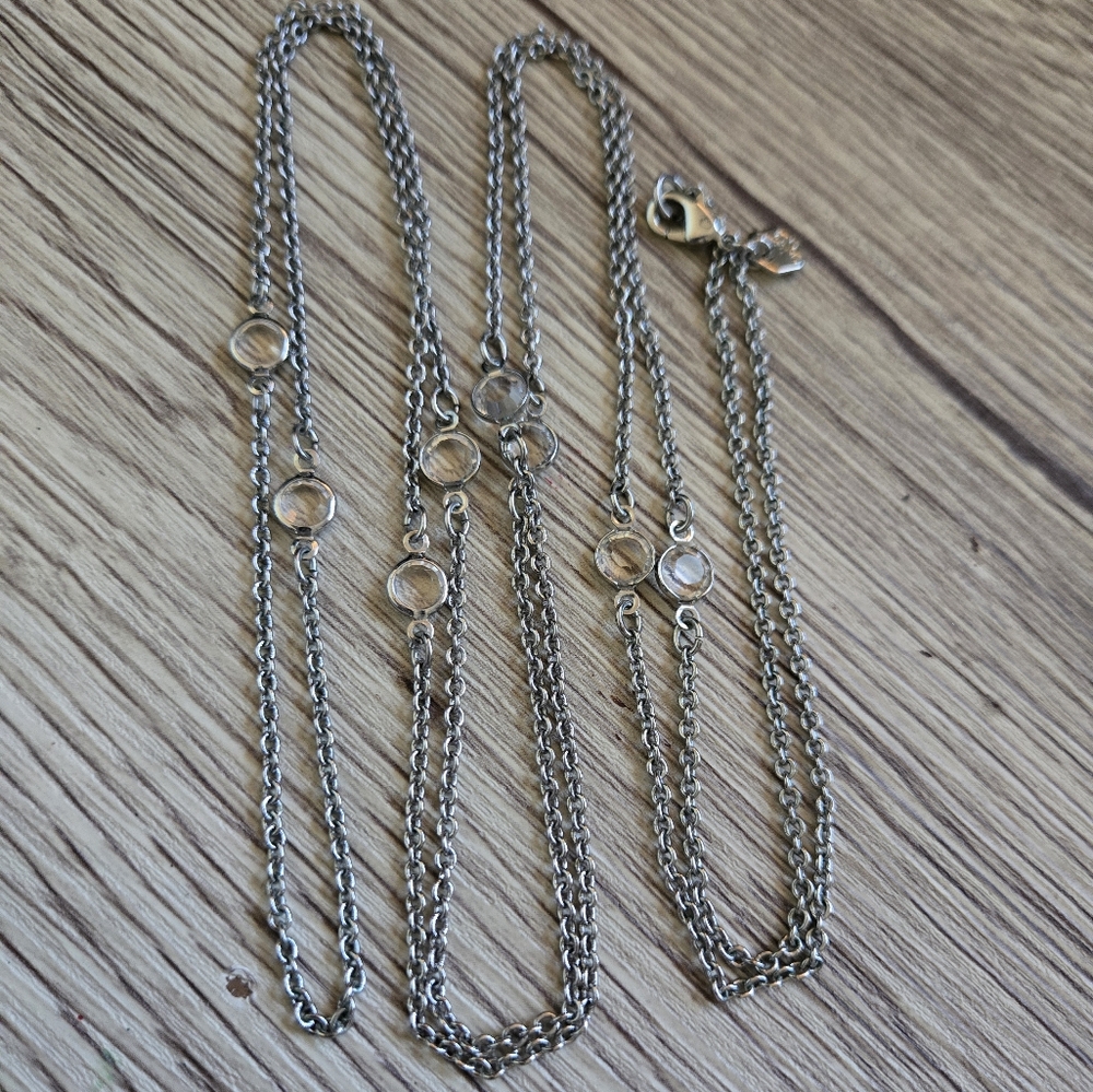 🦉Silver/Crystal Chain